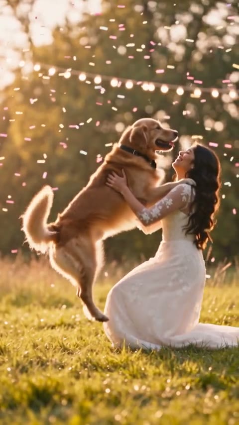 A woman and her golden retriever in a zombie reunion story